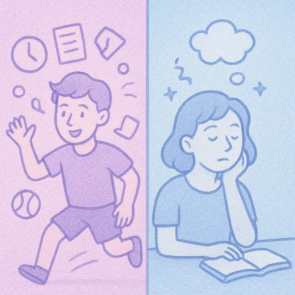 Medicijnpotje naast notitieboek en pen, symbool voor discussie over medicatie en begeleiding bij ADHD.