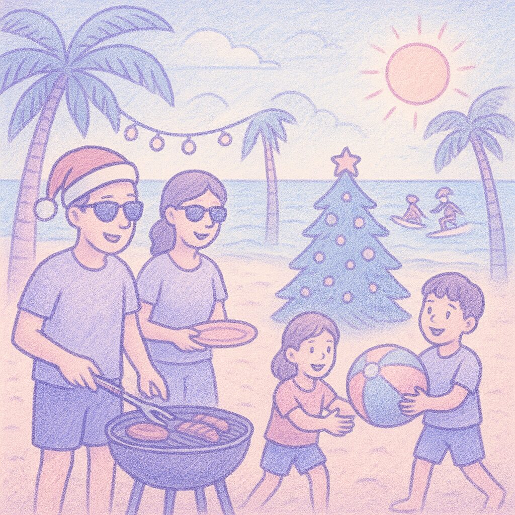 Winkelwagentje vol kerstballen en cadeaus, illustratie van commercie en feesttradities.